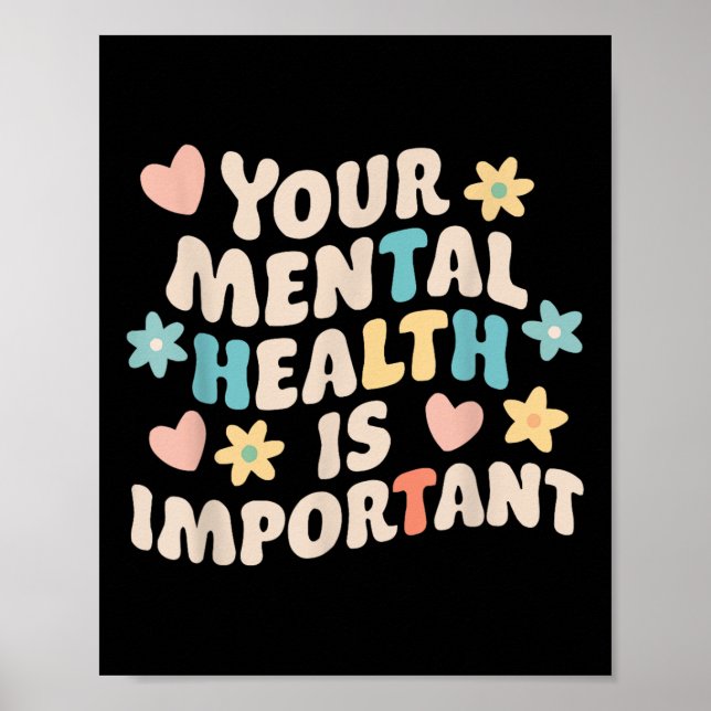 Selbstmord Bewusstsein Depression Angst Psychische Poster (Vorne)