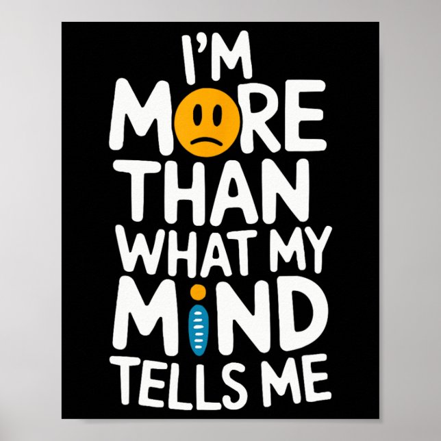 Selbstmord Bewusstsein Depression Angst Psychische Poster (Vorne)