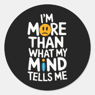 Selbstmord Bewusstsein Depression Angst Psychische Runder Aufkleber
