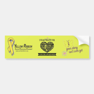 Selbstmord-Bewusstsein und Autoaufkleber