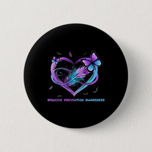 Selbstmord Bewusstsein Wings Angel Ribbon, Suicide Button