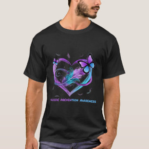 Selbstmord Bewusstsein Wings Angel Ribbon, Suicide T-Shirt