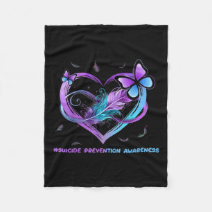 Selbstmord Bewusstsein Wings Angel Ribbon, Suizid Fleecedecke
