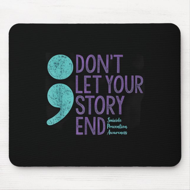 Selbstmord-Bewusstseinsshirt für Frauen Lassen Sie Mousepad (Vorne)