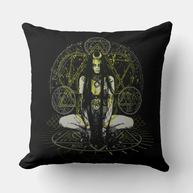 Selbstmord-Gruppe| Enchantress-Magie-Kreise Kissen (Vorderseite)