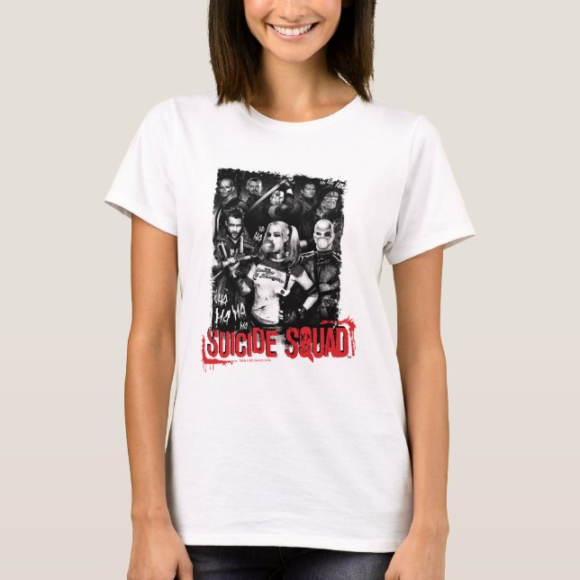 Selbstmord-Gruppe| Grunge-Gruppen-Foto T-Shirt (Vorderseite)