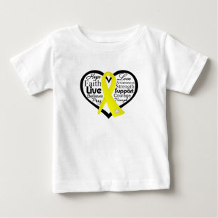 Selbstmord-Verhinderungs-Herz-Band-Collage Baby T-shirt
