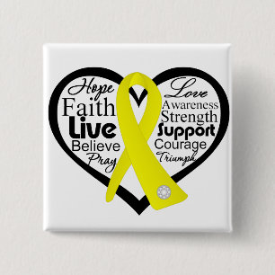 Selbstmord-Verhinderungs-Herz-Band-Collage Button
