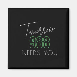 Selbstmordbewusstsein 988 - Suizidprävention Magnet