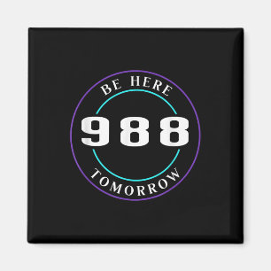 Selbstmordbewusstsein 988 - Suizidprävention Magnet
