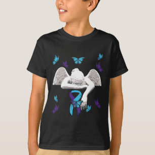 Selbstmordbewusstsein Angel Ribbon Butterfliegen T-Shirt