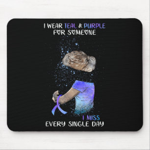 Selbstmordbewusstsein, das ich trage, Aquamarin & Mousepad