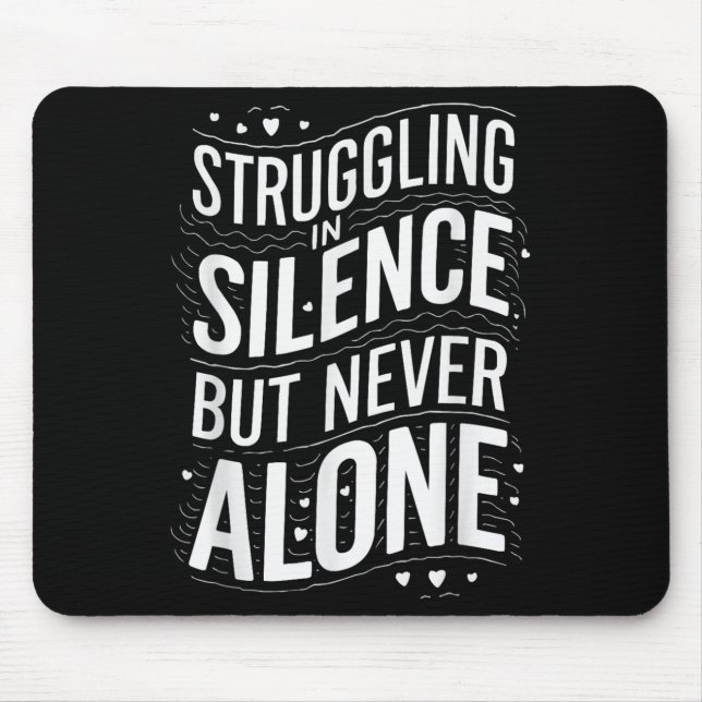 Selbstmordbewusstsein Depression Angst Geistesgesu Mousepad (Vorne)