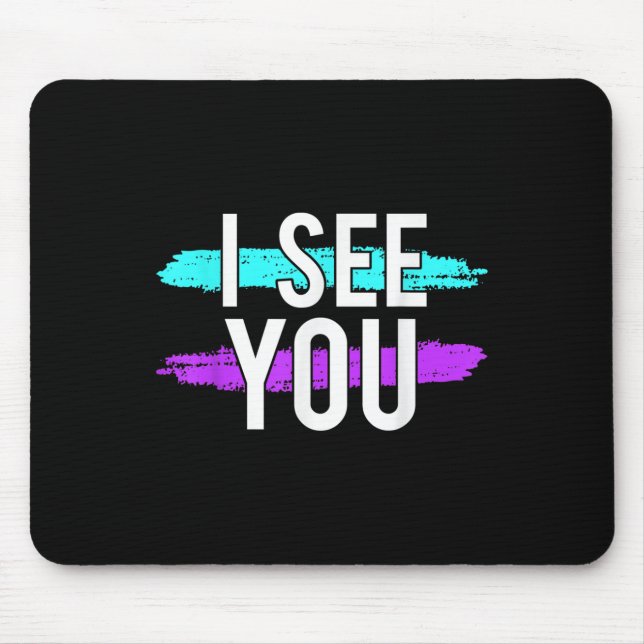 Selbstmordbewusstsein Design Geschenk sehe ich Sie Mousepad (Vorne)