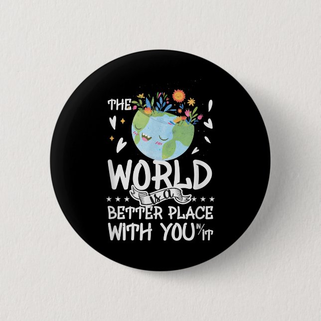 Selbstmordbewusstsein Die Welt ist ein besserer Or Button (Vorderseite)