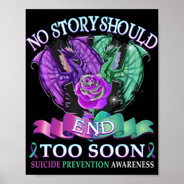 Selbstmordbewusstsein Drache keine Geschichte soll Poster (Vorne)