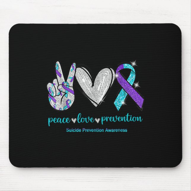 Selbstmordbewusstsein Friedensverhütung Liebe 1 Mousepad (Vorne)