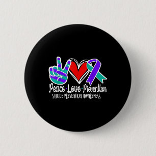 Selbstmordbewusstsein Friedensverhütung Lila Liebe Button