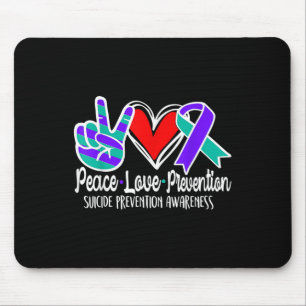 Selbstmordbewusstsein Friedensverhütung Lila Liebe Mousepad