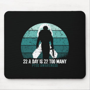 Selbstmordbewusstsein für männliche Militärveteran Mousepad