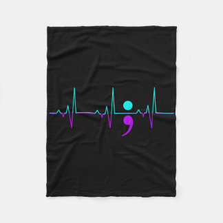 Selbstmordbewusstsein Heartbeat Unterstützung G Fleecedecke