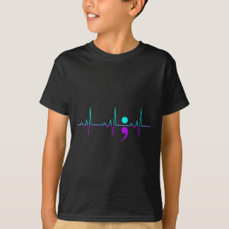 Selbstmordbewusstsein Heartbeat Unterstützung G T-Shirt