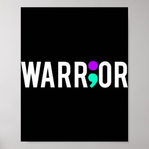 Selbstmordbewusstsein Krieger Design Geschenk für  Poster