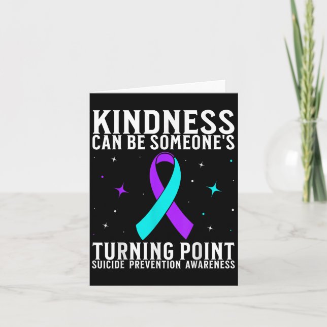 Selbstmordbewusstsein Krieger Selbstmordprävention Karte (Vorderseite)