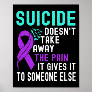 Selbstmordbewusstsein Psychische Gesundheit Selbst Poster