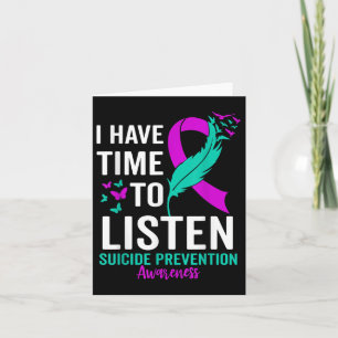 Selbstmordbewusstsein Ribbon Psychische Gesundheit Karte