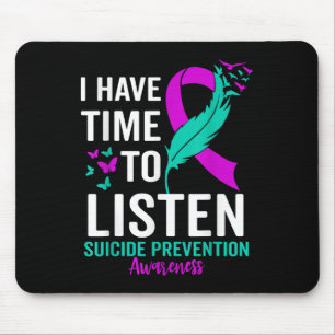 Selbstmordbewusstsein Ribbon Psychische Gesundheit Mousepad