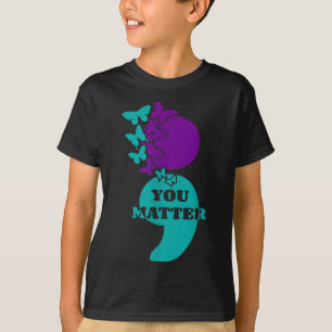 Selbstmordbewusstsein Semikolon Du T-Shirt