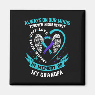 Selbstmordbewusstsein Shirt Großmutter Mütter Frau Magnet