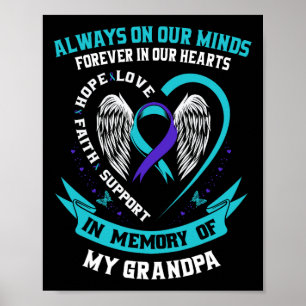 Selbstmordbewusstsein Shirt Großmutter Mütter Frau Poster