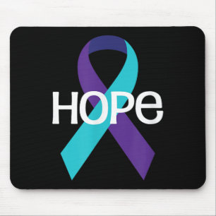 Selbstmordbewusstsein Shirt Hope Prevention Ribbon Mousepad