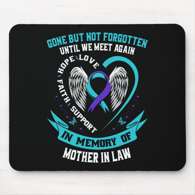 Selbstmordbewusstsein Shirt Mutter im Gesetz versc Mousepad (Vorne)