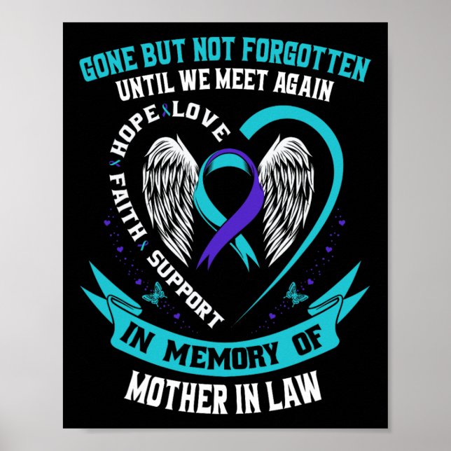 Selbstmordbewusstsein Shirt Mutter im Gesetz versc Poster (Vorne)