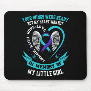 Selbstmordbewusstsein Shirt Tochter Kleine Mädchen Mousepad