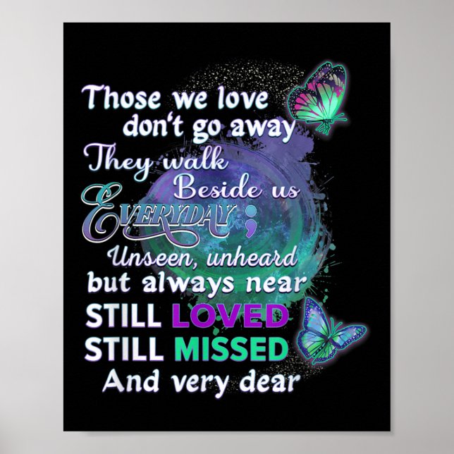 Selbstmordbewusstsein Shirts Frauen, die wir Liebe Poster (Vorne)