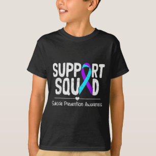 Selbstmordbewusstsein Türkis & Lila Band Suprt M T-Shirt