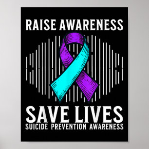 Selbstmordbewusstsein Unterstützen Selbstmordpräve Poster