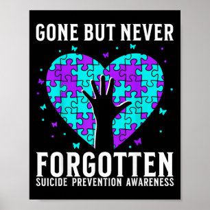 Selbstmordbewusstsein Unterstützen Selbstmordpräve Poster