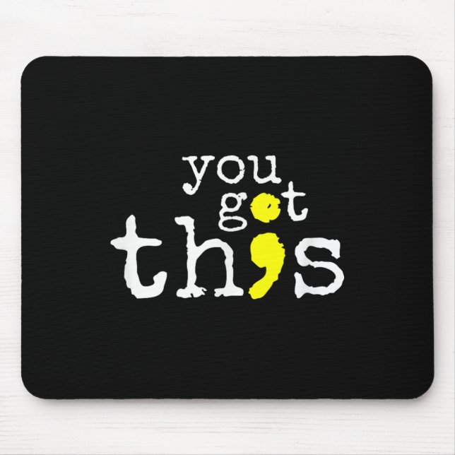 Selbstmordbewusstsein Unterstützung Positives Zita Mousepad (Vorne)