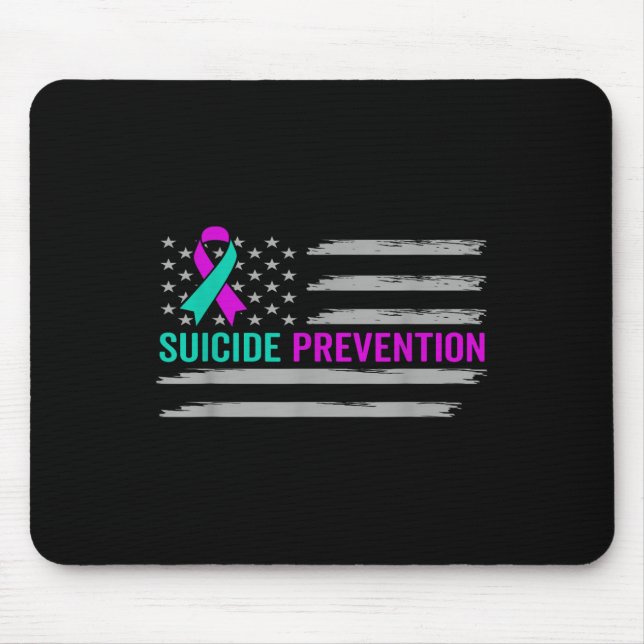Selbstmordbewusstsein US-amerikanischer Flaggen Ps Mousepad (Vorne)