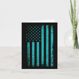 Selbstmordbewusstsein US-Flagge Aquamarinen Lila A Karte