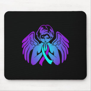 Selbstmordbewusstsein Wings Angel Ribbon Happy Sup Mousepad