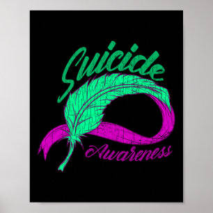 Selbstmordbewusstsein Wings Mental Health Happy Gi Poster