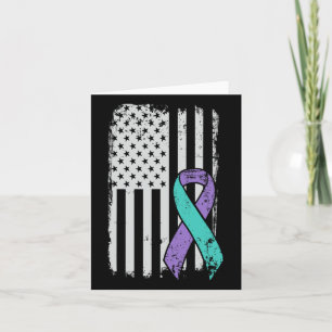 Selbstmordprävention Awareness Ribbon - USA Karte
