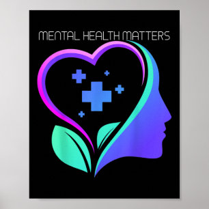 Selbstmordprävention - Bewusstsein für psychische Poster