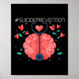 Selbstmordprävention - Bewusstsein für psychische Poster